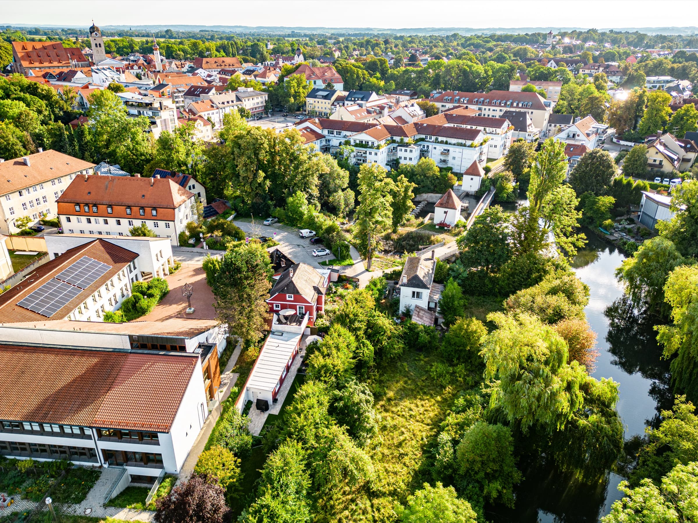 Luftaufnahme von Erding